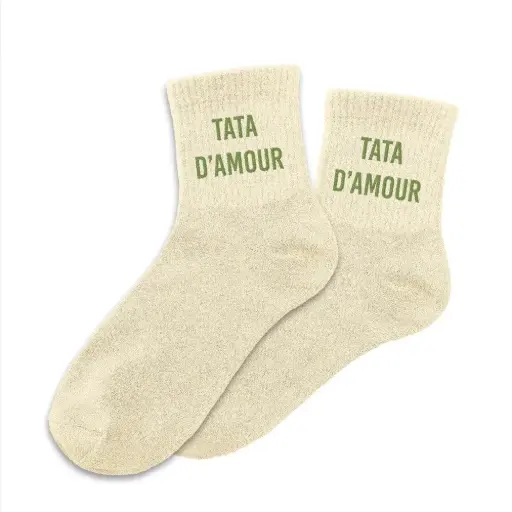 Chaussettes TATA D'AMOUR à paillettes