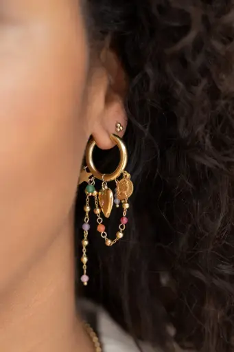 Boucles d'oreilles SUMMER multi/or