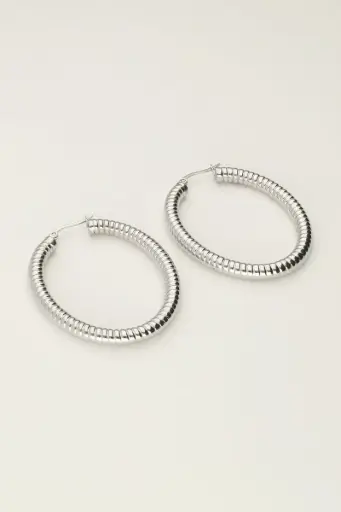 Boucles d'oreilles CLEA argenté