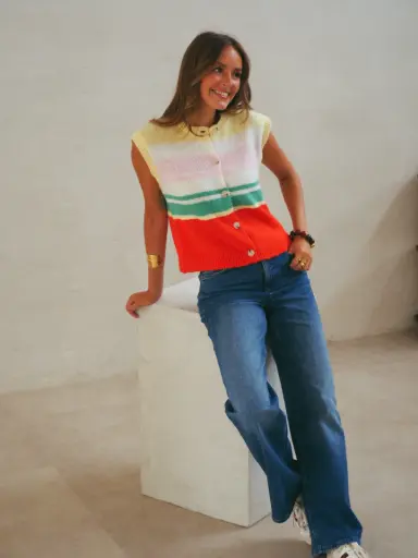 Jeans SILKE bleu