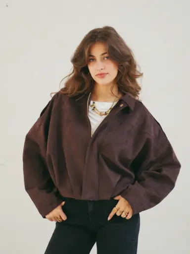 Veste GALIA marron/daim