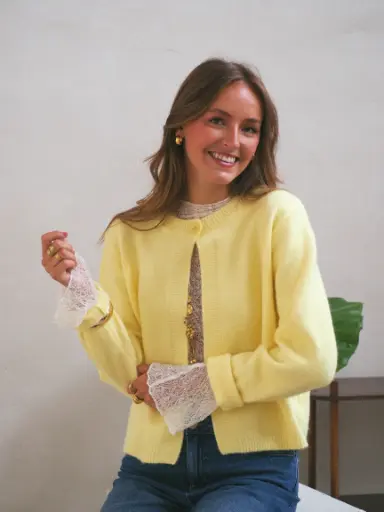 Cardigan CAPUCINE jaune