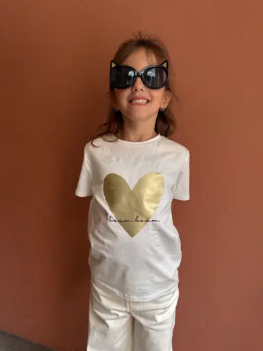 Mini t-shirt BOUM BOUM blanc