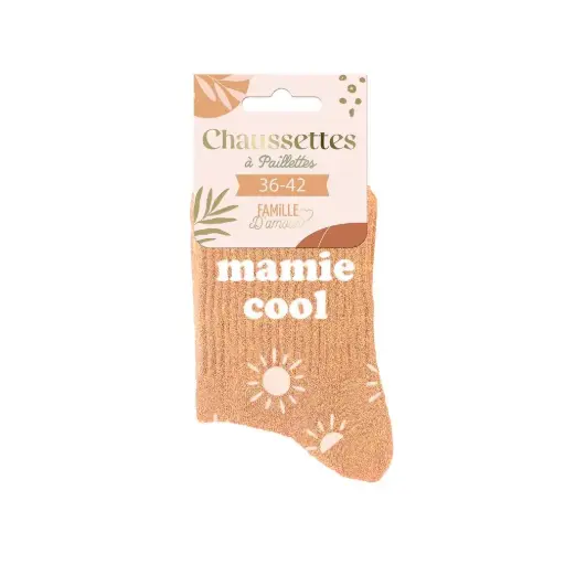Chaussettes MAMIE COOL à paillettes