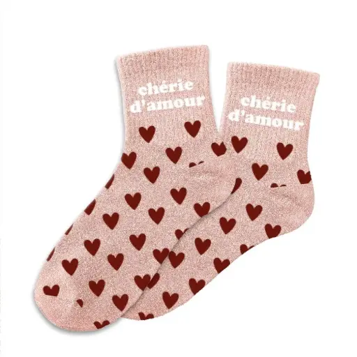 Chaussettes CHERIE D'AMOUR à paillettes