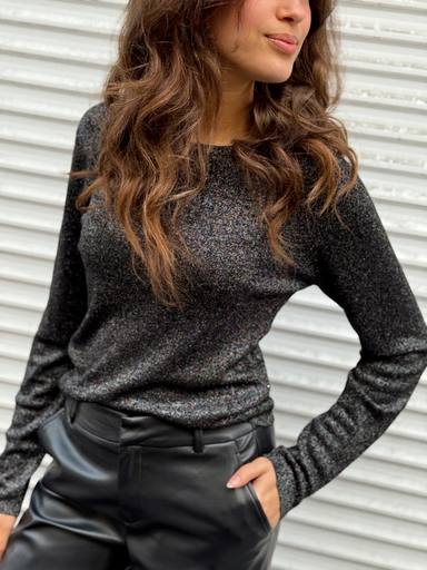 Pull SALIMA noir/brillant