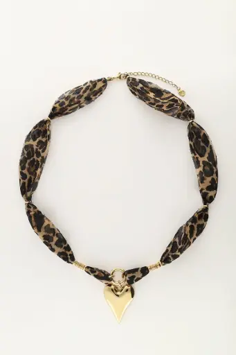Collier JAKE corde/leopard