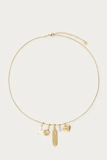 Collier GINETTE or à charms